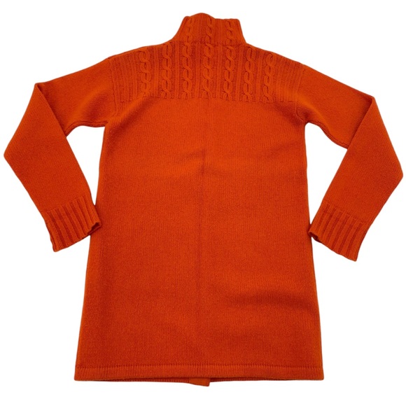 Marconi Cashmere & Wool Long Cardigan Medium Orange - Picture 12 of 15